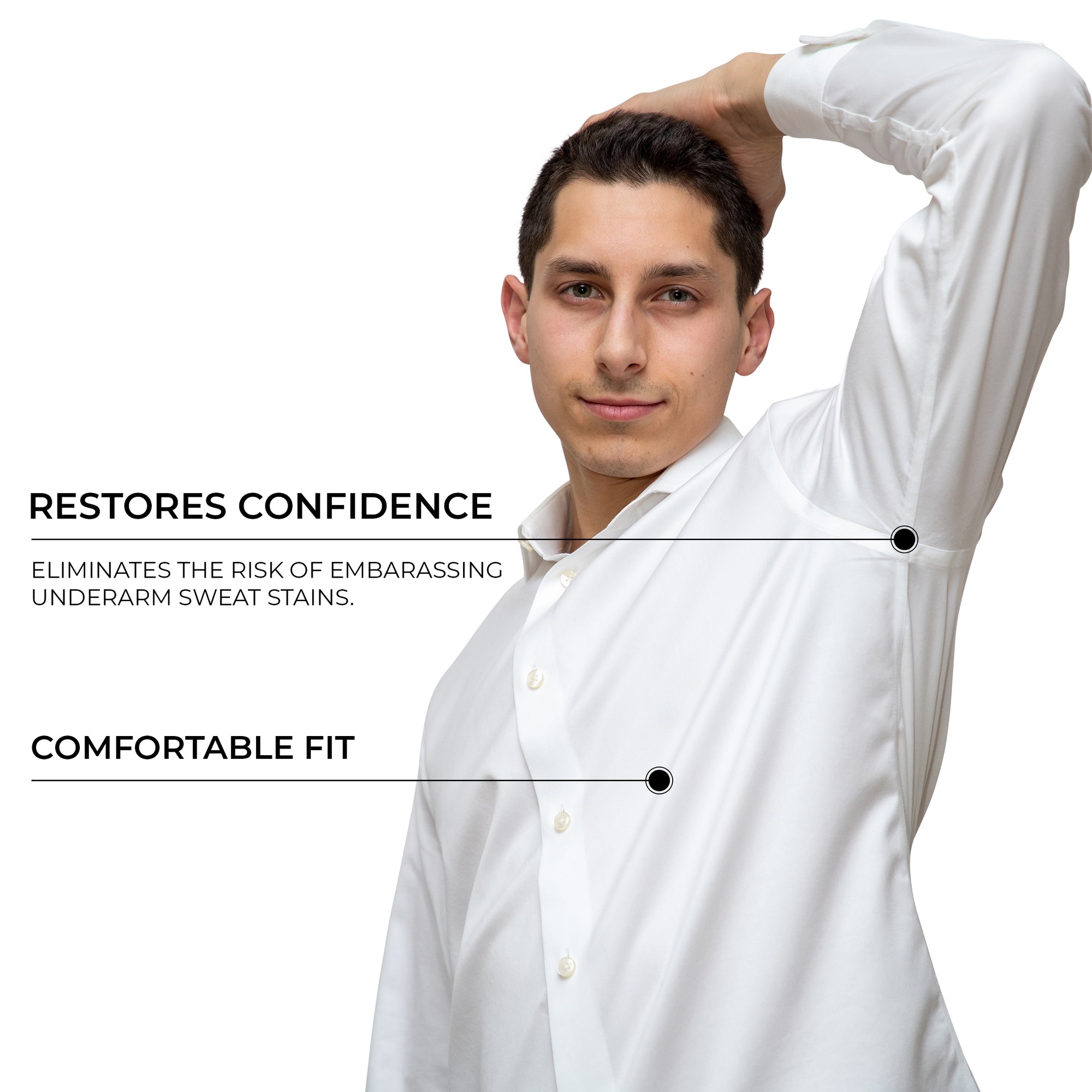 Sweat Proof Dress Shirt for Men