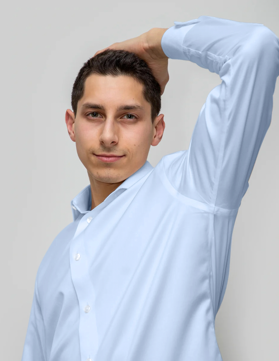 light blue mens dress shirt Sweat Proof T-Shirt - Baby Blue - Sweat Proof Dress Shirt for Men