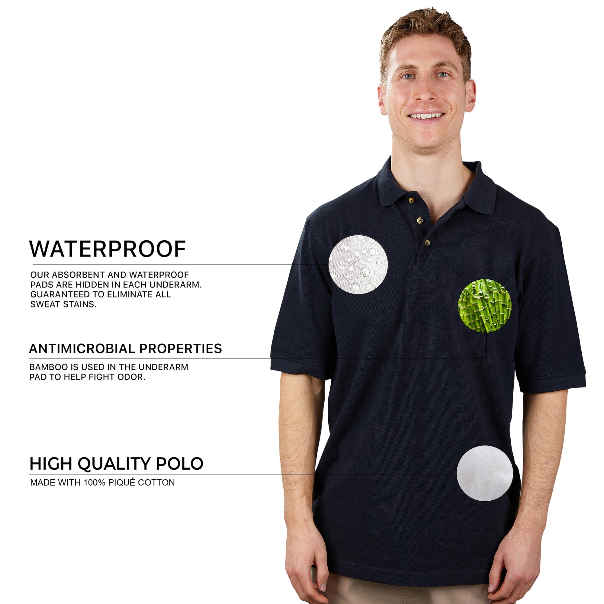 Sweat Proof Polo for Men