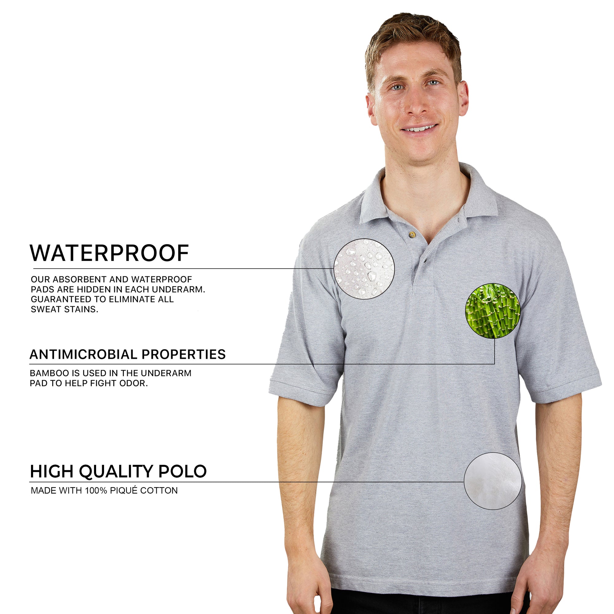 Sweat Proof Polo for Men