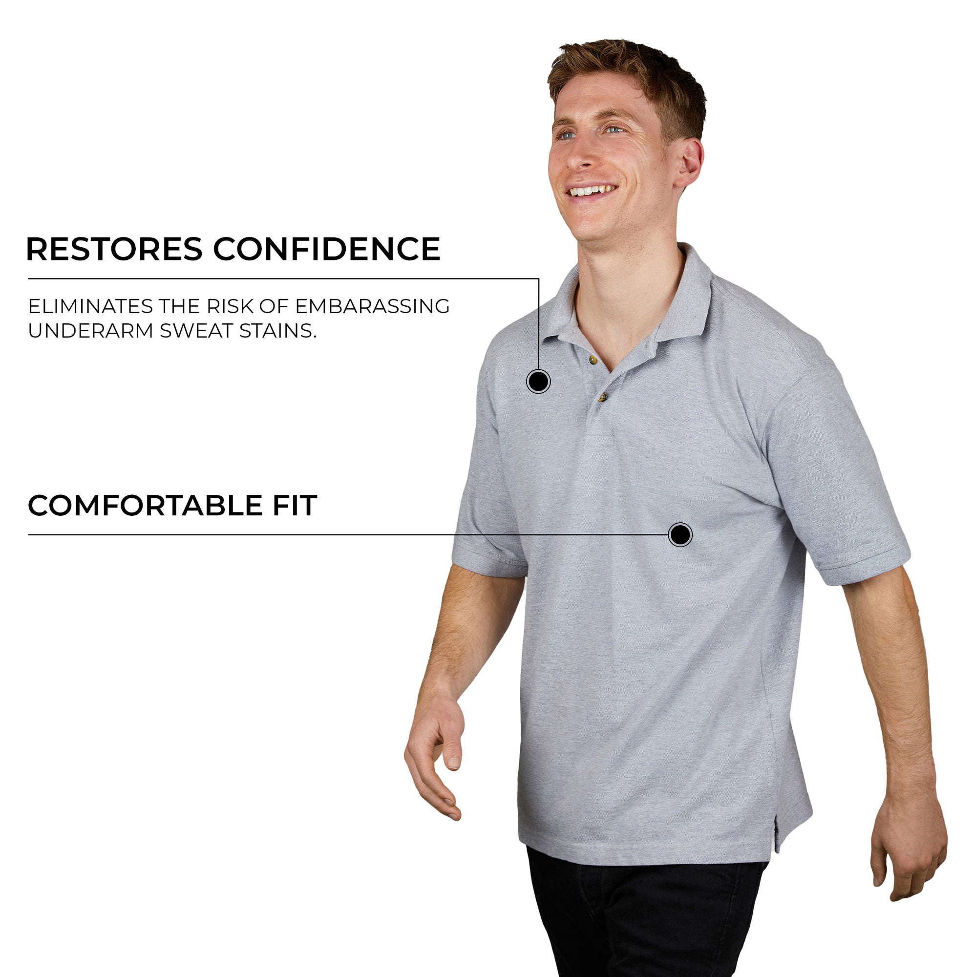 Sweat Proof Polo for Men