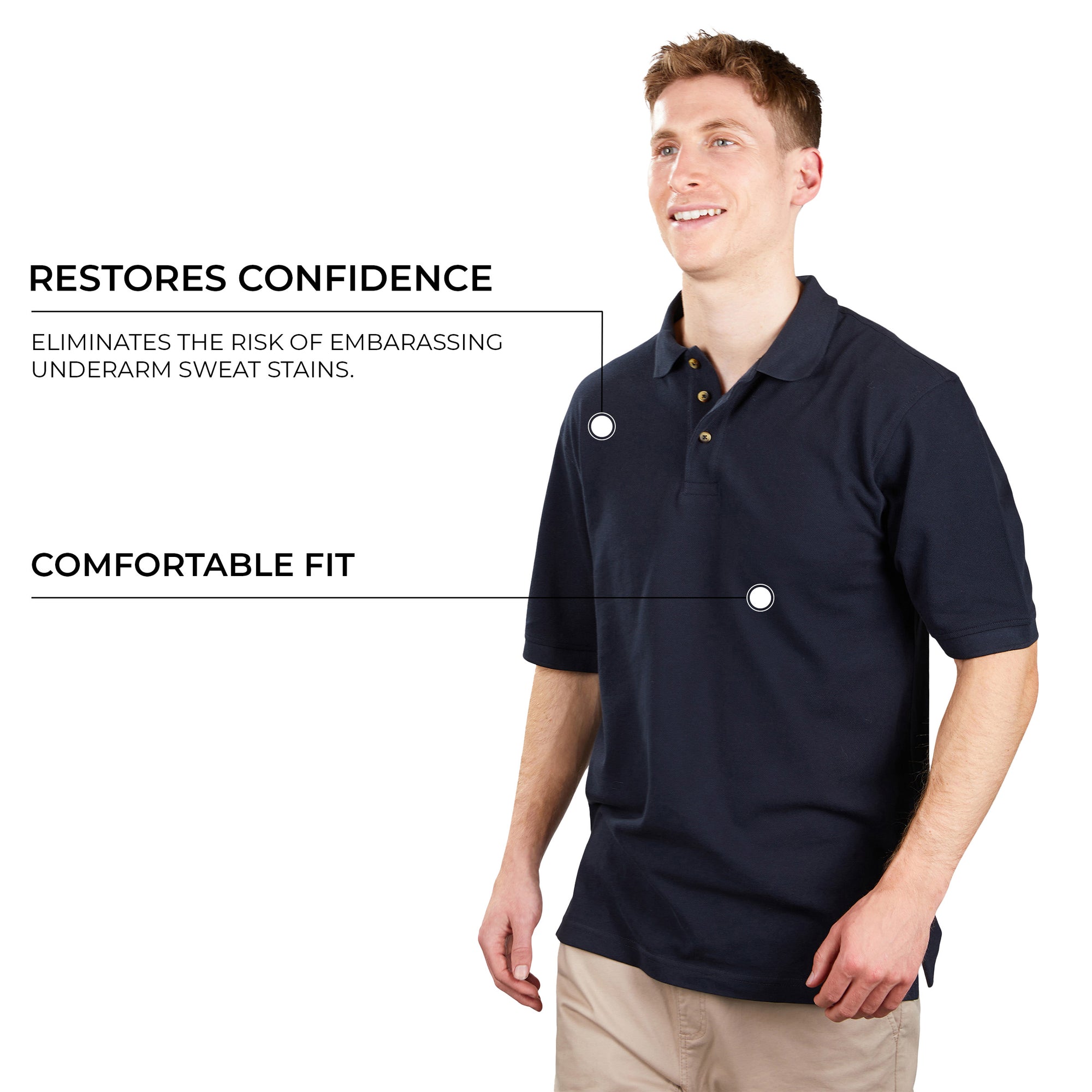 Sweat Proof Polo for Men