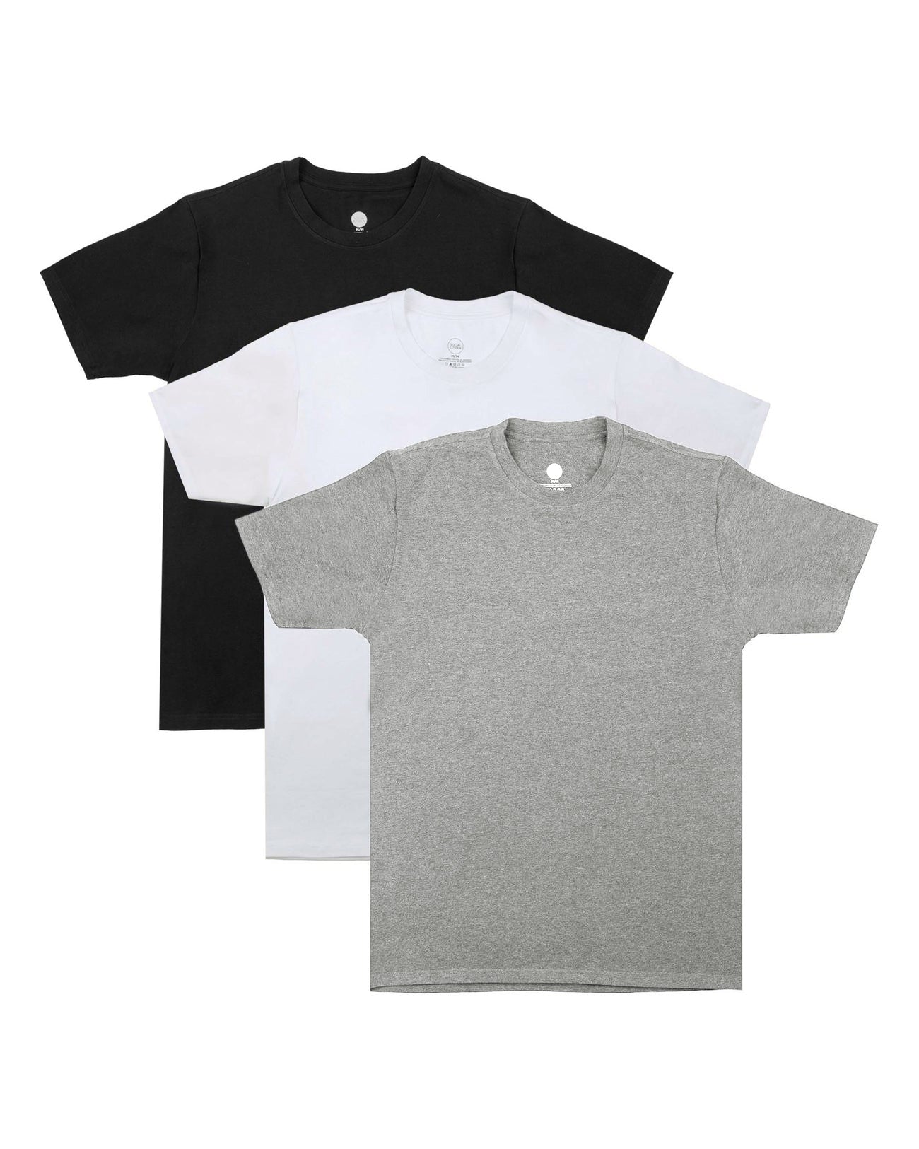 Sweat Proof Crewneck T-Shirt for Men (3-Pack)