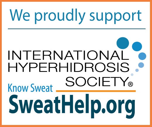 badge for supporting the International Hyperhidrosis Society