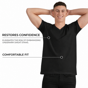 Sweat Proof V-Neck T-Shirt for Men