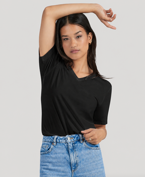 Sweat Proof V-Neck T-Shirt for Women