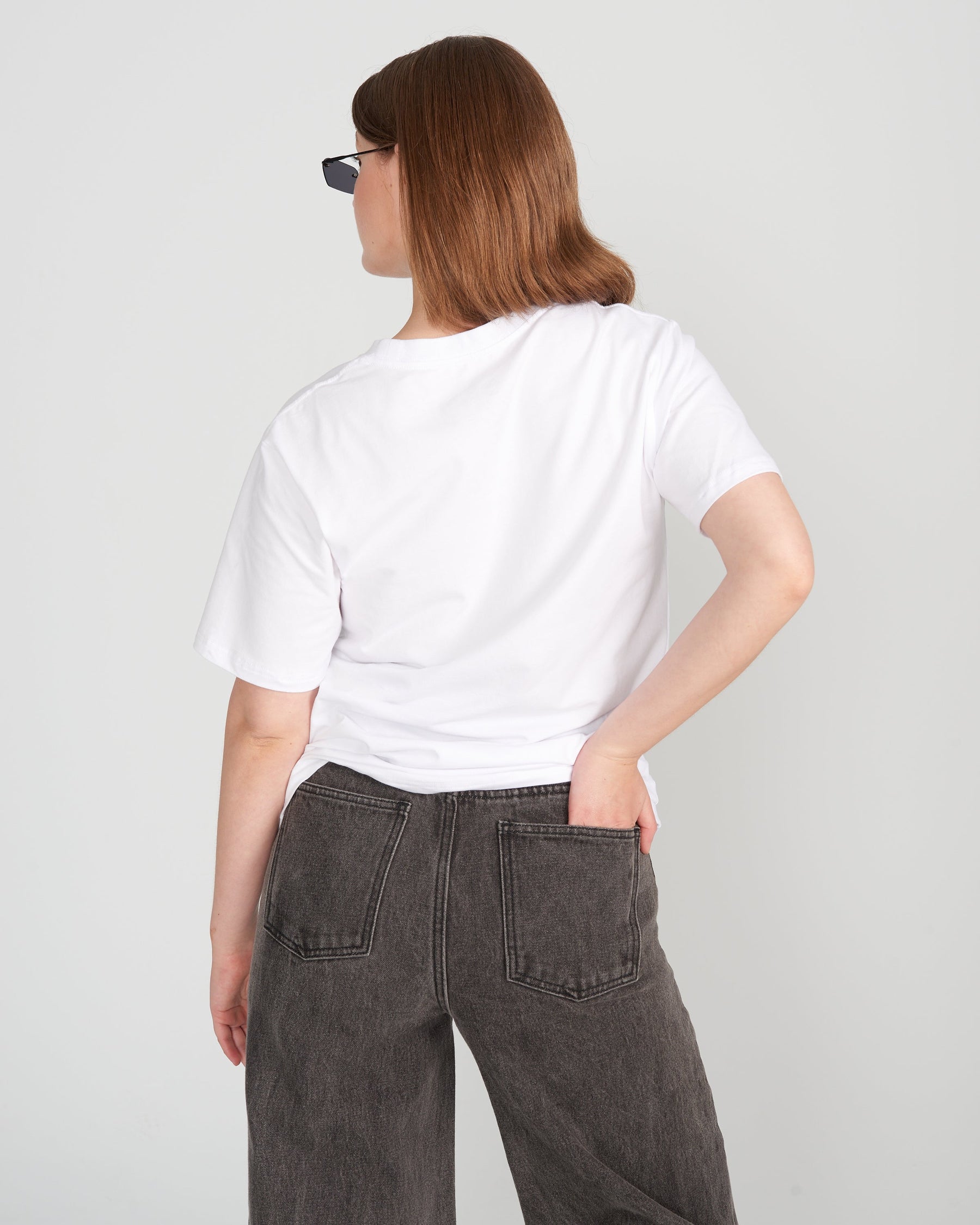Back of Social Tee - a fashionable underarm sweat stain tee